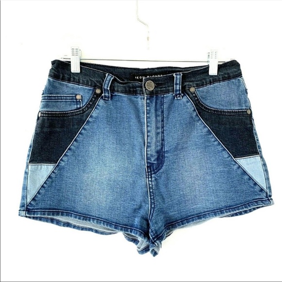Urban Outfitters Pants - Urban Outfitters Neon Blonde contrast denim shorts